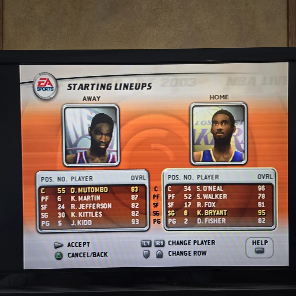 NBA Live 2003 PlayStation 2 Game 2 Disc Game Tested Working Conplete